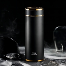 万象保温杯泡茶滤网茶漏 石墨黑-400ml